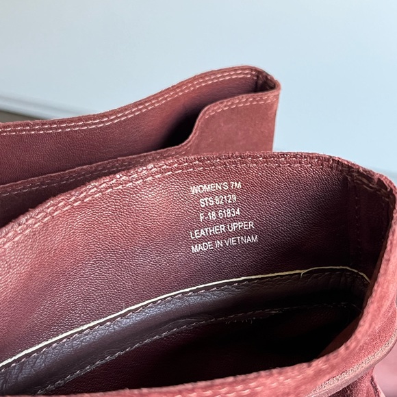 Sperry Maya Ronan Mid Calf Slouchy Leather Boot in Rust 7 - Picture 15 of 15